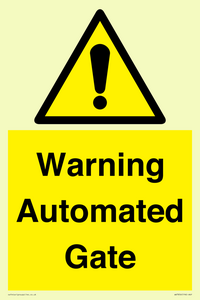 Warning Automated Gate